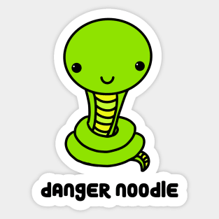 Danger Noodle a cute snake Sticker